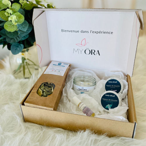 Coffret personnalisé pour la box bien être My Ora Box