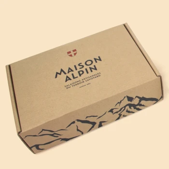 des coffrets pour produits savoyards, Maison Alpin
