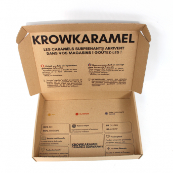 Coffret personnalisé pour les caramels Krowkaramel