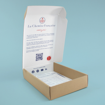 Packaging personnalisés pour les chemises de La Chemise Française