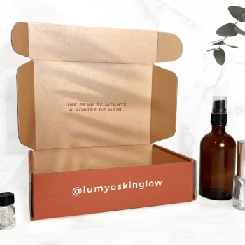 Coffret personnalisé pour les cosmétiques de Lumyo Skin Glow