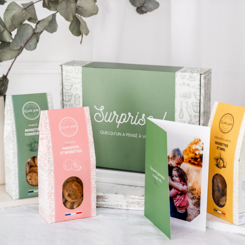 Coffret personnalisé pour les biscuits Le Petit Zeste