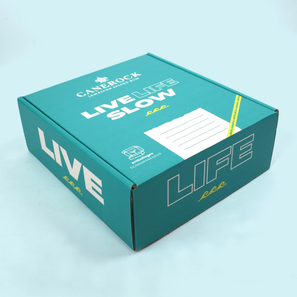 Coffret personnalisée pour les spiritueux de Canerock Rhum