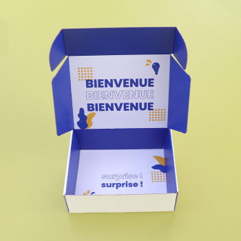 Exemple de coffret personnalisé pour un welcome kit
