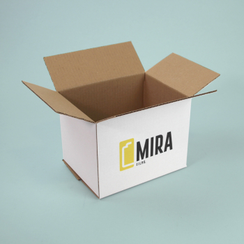 Caisse d'expédition personnalisée pour MIRA Films