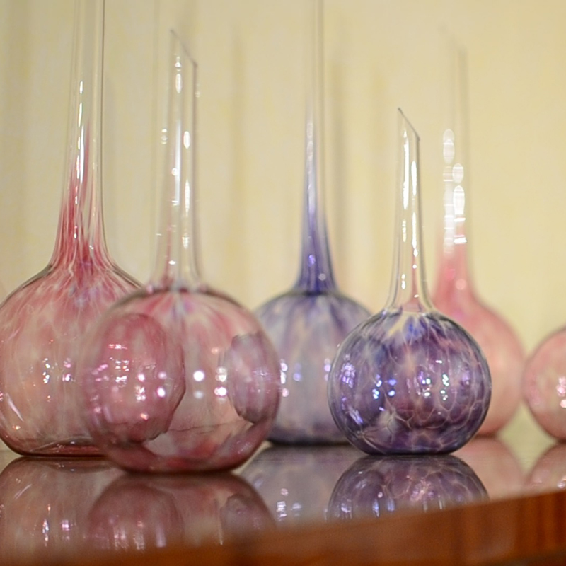 globes en verre soufflé
